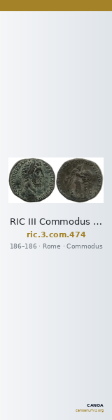 RIC III Commodus 474 — CANOA
