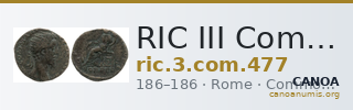 RIC III Commodus 477 — CANOA
