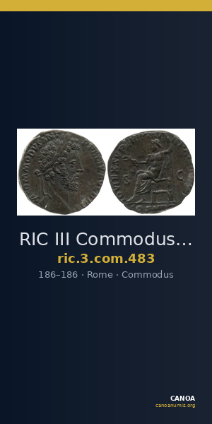 RIC III Commodus 483 — CANOA