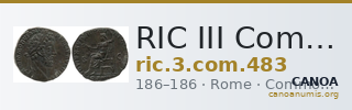 RIC III Commodus 483 — CANOA