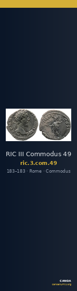 RIC III Commodus 49 — CANOA