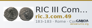 RIC III Commodus 49 — CANOA