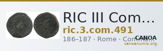 RIC III Commodus 491 — CANOA