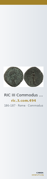 RIC III Commodus 494 — CANOA
