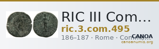 RIC III Commodus 495 — CANOA