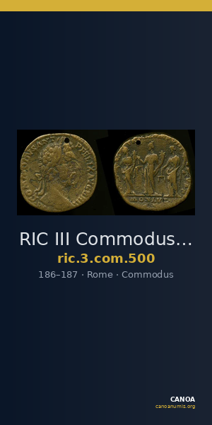 RIC III Commodus 500 — CANOA