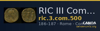 RIC III Commodus 500 — CANOA