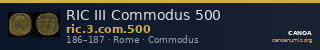 RIC III Commodus 500 — CANOA