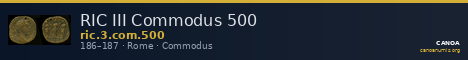 RIC III Commodus 500 — CANOA