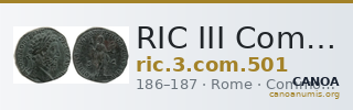 RIC III Commodus 501 — CANOA