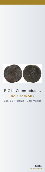 RIC III Commodus 502 — CANOA