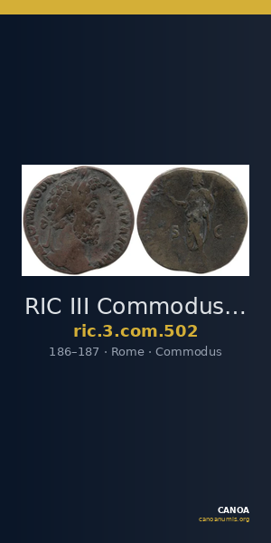 RIC III Commodus 502 — CANOA
