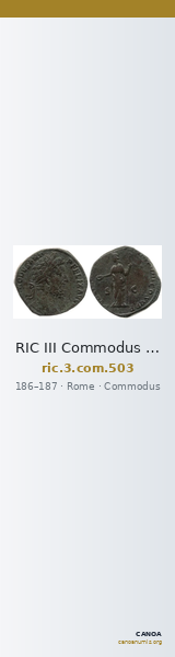 RIC III Commodus 503 — CANOA