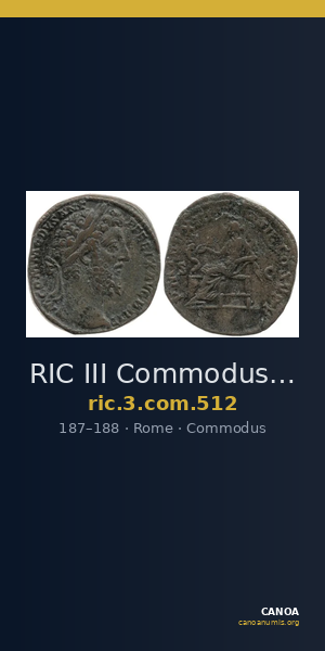 RIC III Commodus 512 — CANOA
