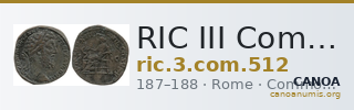 RIC III Commodus 512 — CANOA