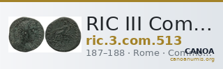 RIC III Commodus 513 — CANOA