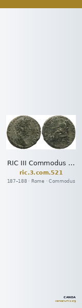 RIC III Commodus 521 — CANOA