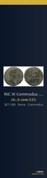 RIC III Commodus 521 — CANOA