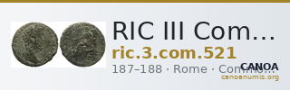 RIC III Commodus 521 — CANOA