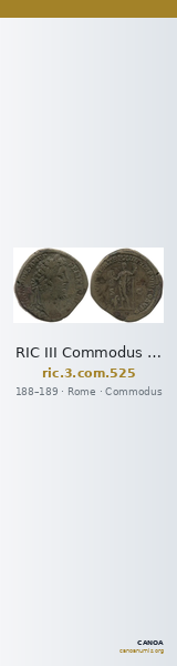 RIC III Commodus 525 — CANOA