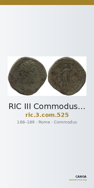 RIC III Commodus 525 — CANOA