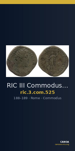 RIC III Commodus 525 — CANOA
