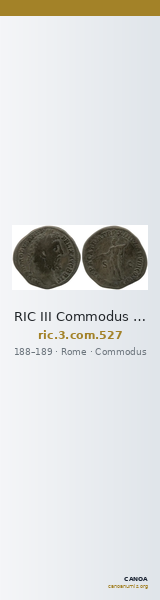 RIC III Commodus 527 — CANOA