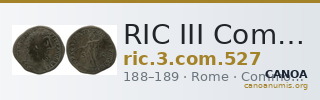 RIC III Commodus 527 — CANOA
