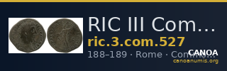 RIC III Commodus 527 — CANOA