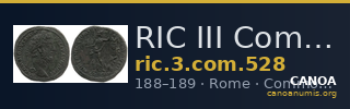 RIC III Commodus 528 — CANOA
