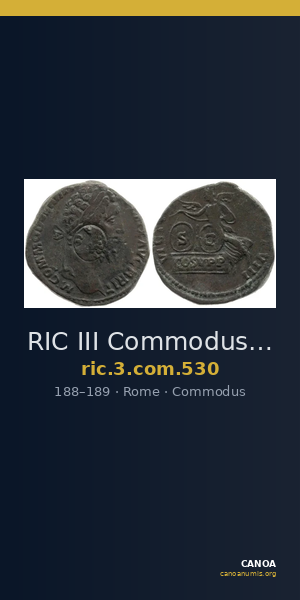RIC III Commodus 530 — CANOA