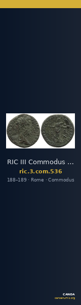 RIC III Commodus 536 — CANOA