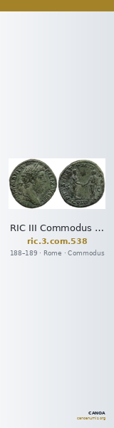 RIC III Commodus 538 — CANOA