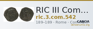 RIC III Commodus 542 — CANOA