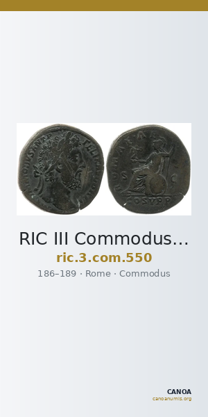 RIC III Commodus 550 — CANOA
