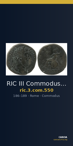 RIC III Commodus 550 — CANOA