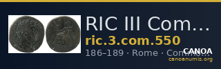 RIC III Commodus 550 — CANOA