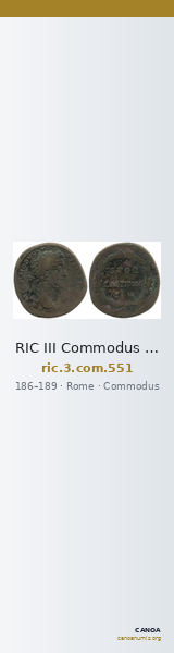 RIC III Commodus 551 — CANOA
