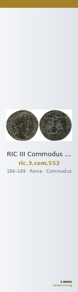 RIC III Commodus 552 — CANOA