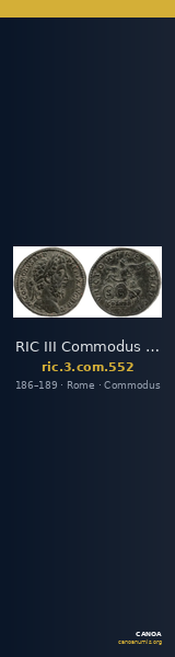 RIC III Commodus 552 — CANOA