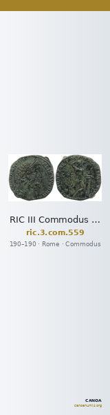 RIC III Commodus 559 — CANOA