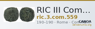 RIC III Commodus 559 — CANOA
