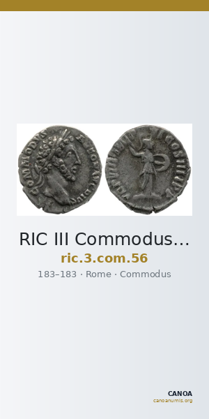 RIC III Commodus 56 — CANOA