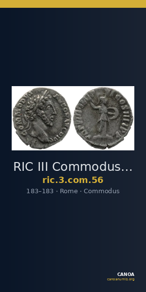 RIC III Commodus 56 — CANOA