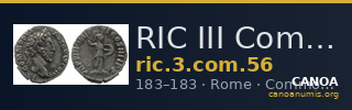 RIC III Commodus 56 — CANOA