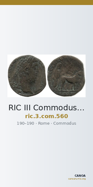 RIC III Commodus 560 — CANOA
