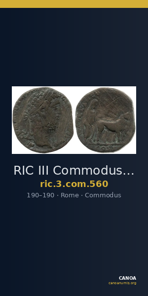 RIC III Commodus 560 — CANOA