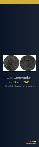 RIC III Commodus 561 — CANOA