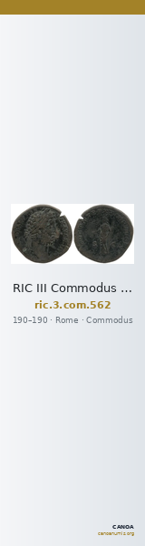 RIC III Commodus 562 — CANOA