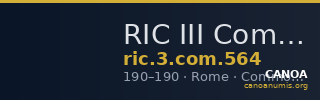 RIC III Commodus 564 — CANOA